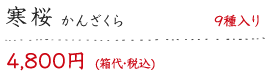 寒桜 9種入り