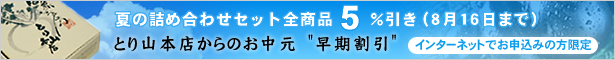 インターネットでのお申し込みの方限定。夏の詰め合わせセット